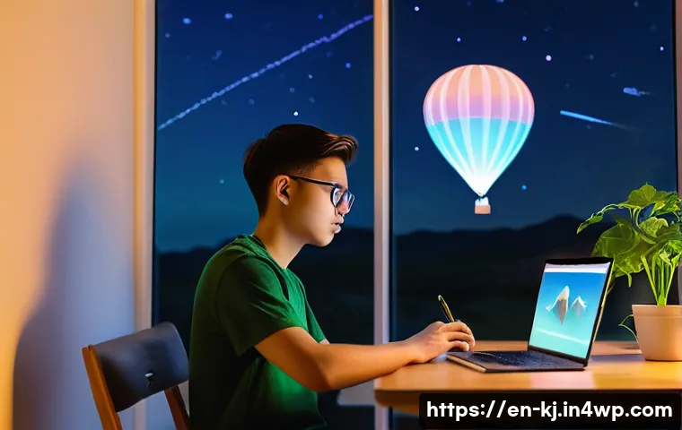 HTML5 비디오 태그 활용법과 응용 - **Prompt:** A focused young web developer, dressed in a comfortable graphic t-shirt and dark jeans, ...